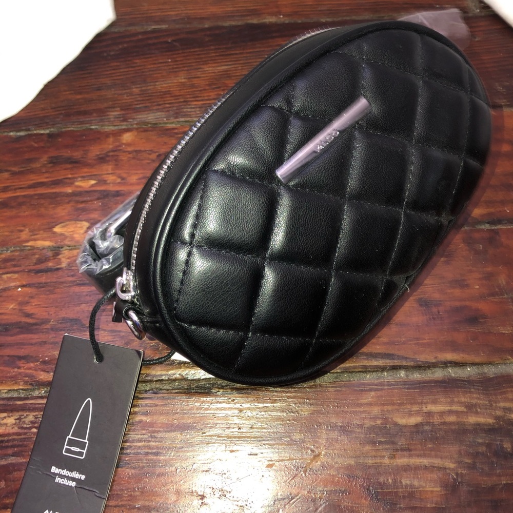 ALDO Belt Bag - Black Quilted